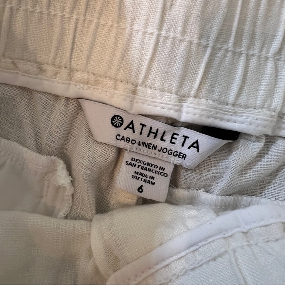 ATHLETA Cabo linen jogger white - Picture 9 of 10